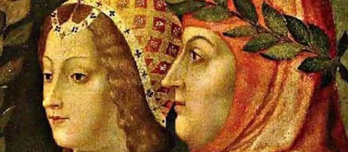 Petrarca en zijn boekenkast